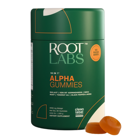 10-in-1 Alpha Shilajit Gummies | 4000 mg Pure Himalayan Shilajit, Tongkat Ali, Maca Root, 75% Fulvic Acid | ShilAbsorb Bioavailability Tech | Sugar-Free Vegan, 85+ Trace Minerals | 60 Pack